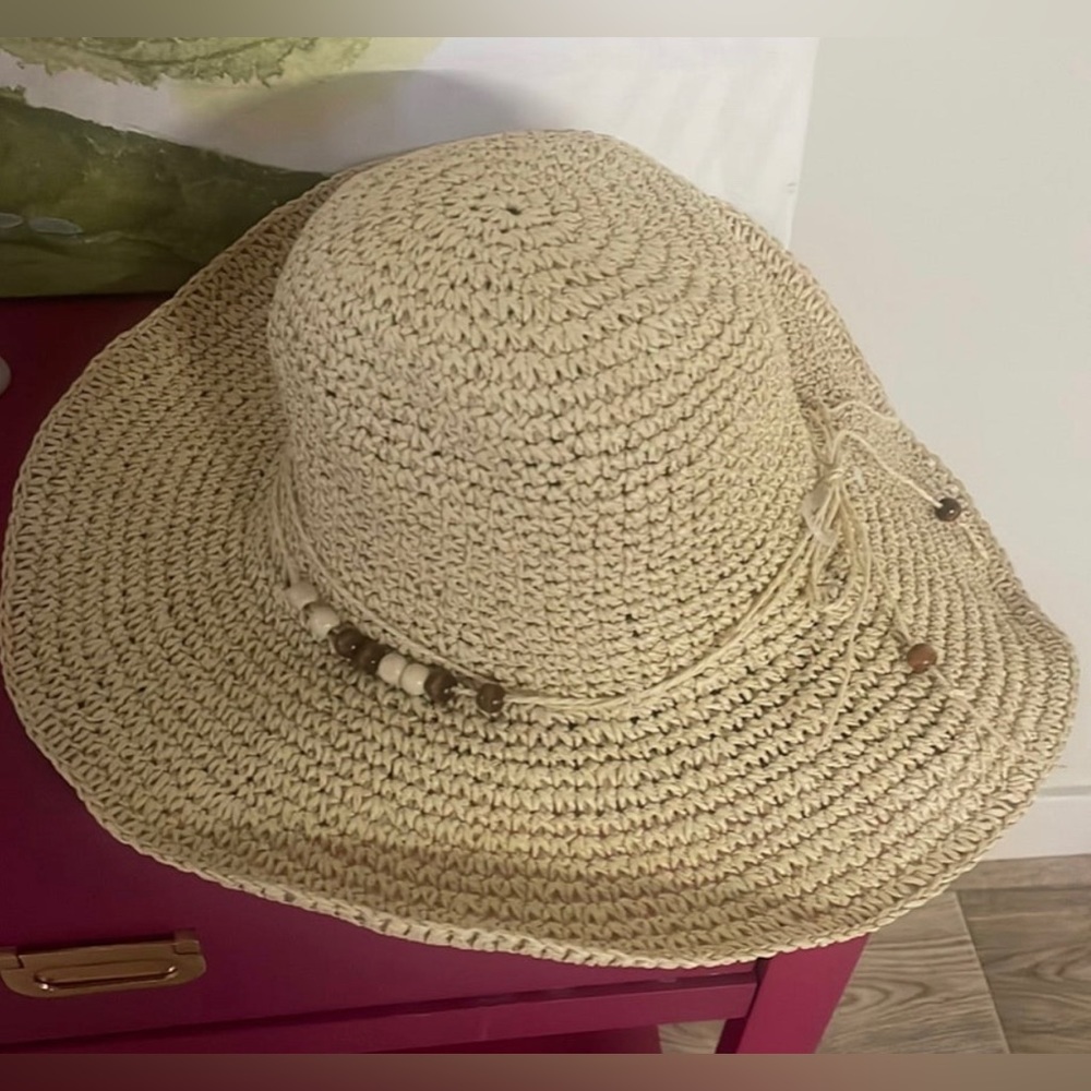 Ivory Woven SunHat